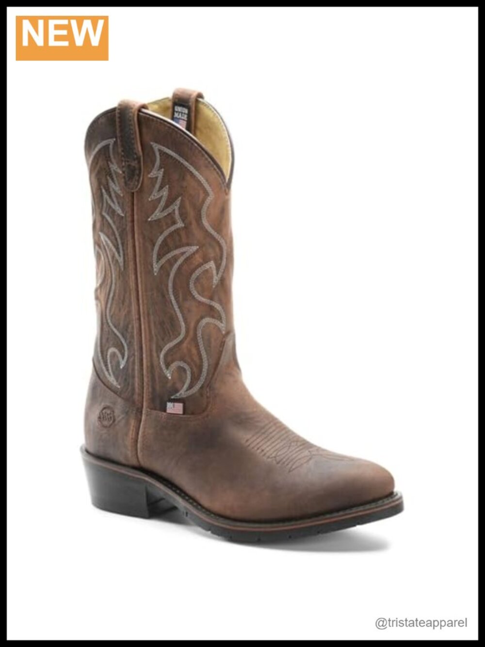 DOUBLE-H Robert Steel Toe Work Boots Leather Calf High